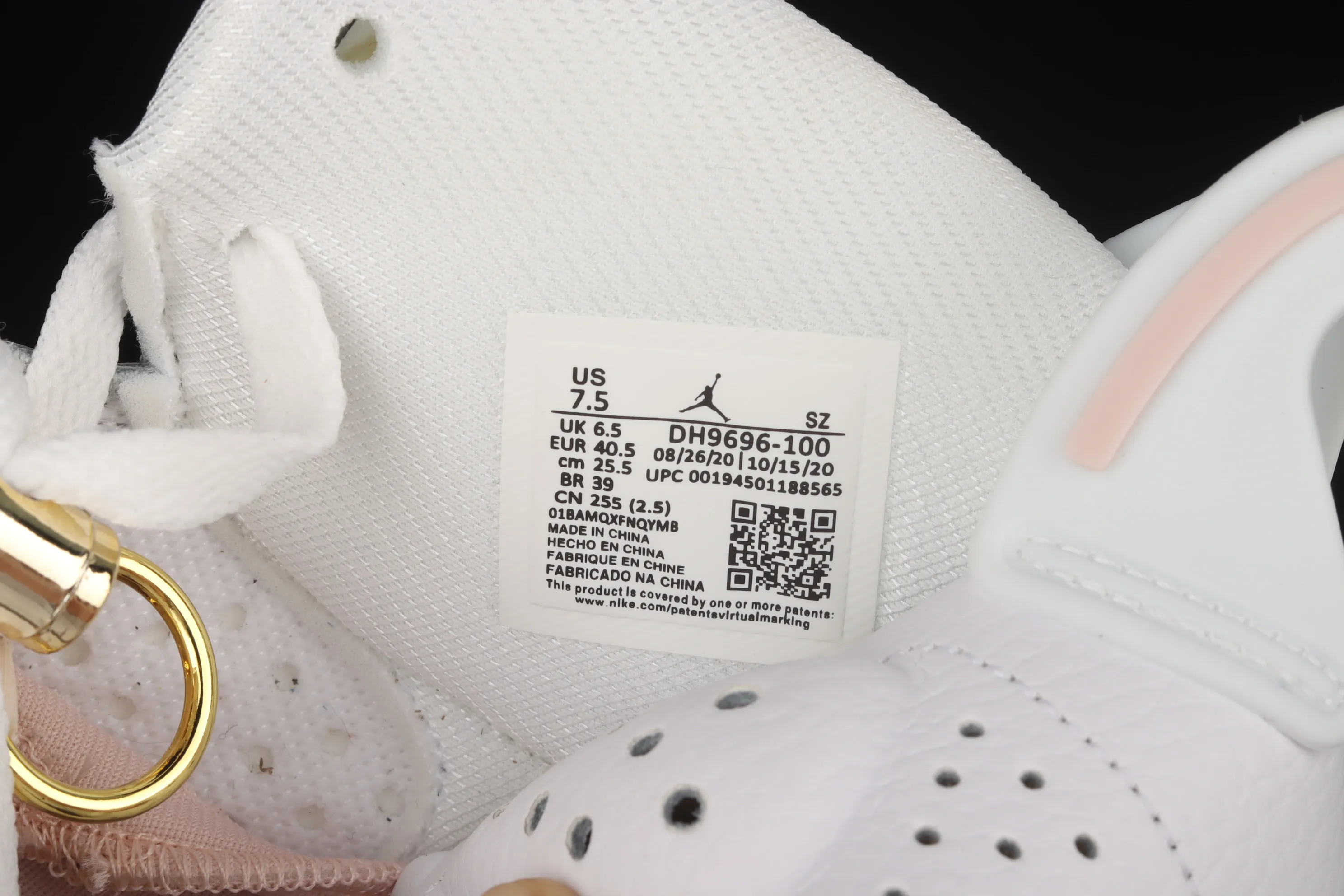 All categories Air Jordan Jordan series basketball shoes Air Jordan 6 G version Air Jordan 6 Retro "Gold Hoops" AJ6 Joe 6 tomorrow exclusive DH9696-100